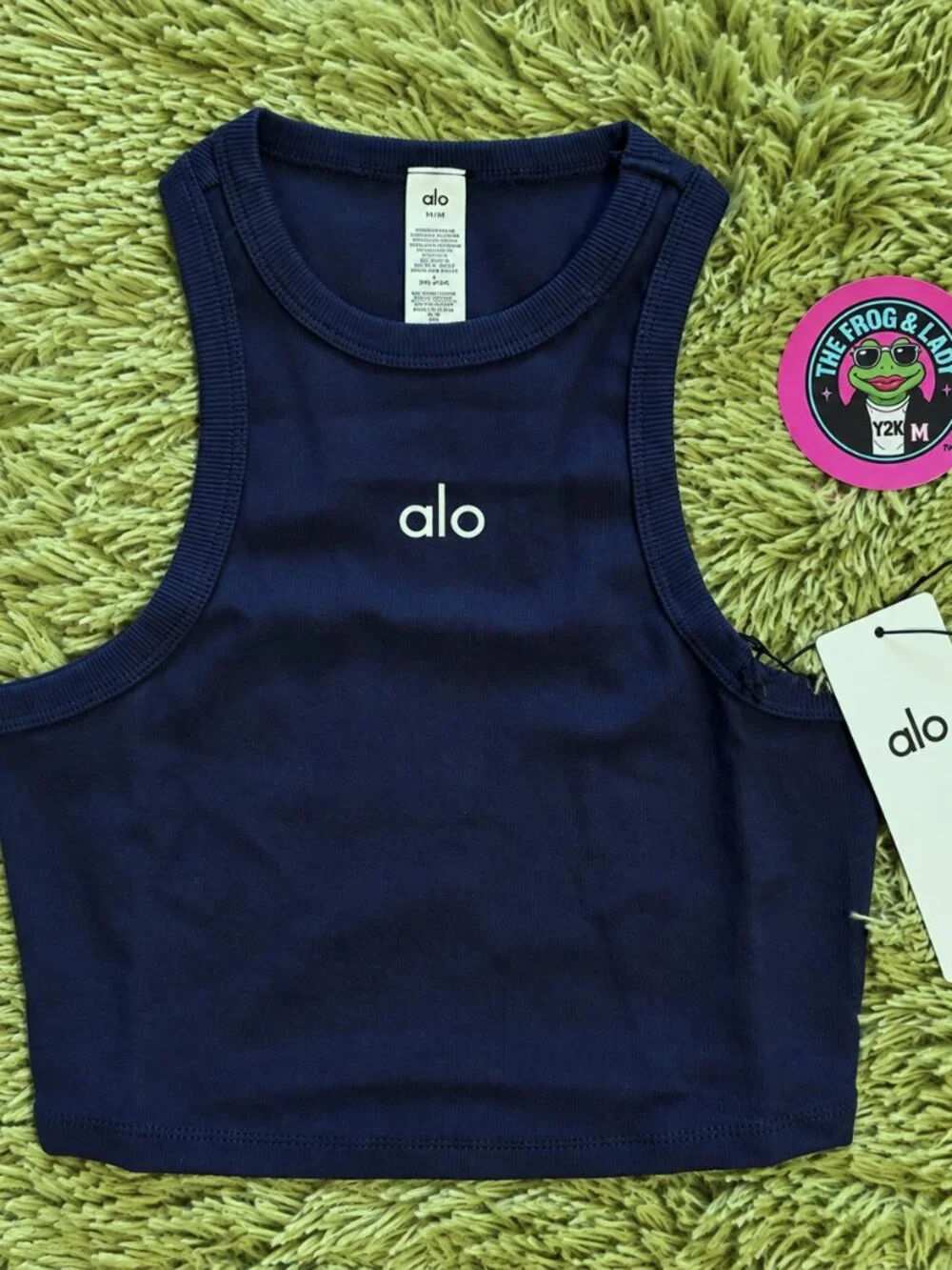 Alo Yoga Aspire Tank Navy NWT S M L